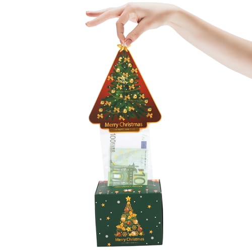 Funny Christmas Tree Money Box Surprise for Women, Men