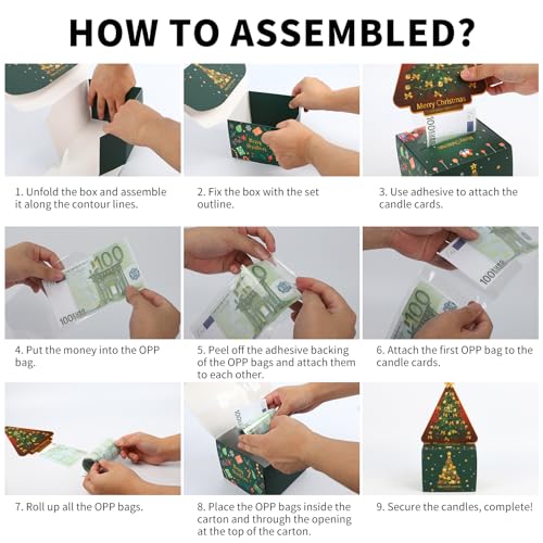 Funny Christmas Tree Money Box Surprise for Women, Men