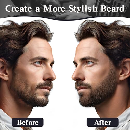 Waterproof Beard Pencil Filler & Brush Combo - Black