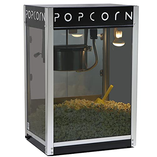 Contempo Pop 8oz Popcorn Machine - Black/Chrome