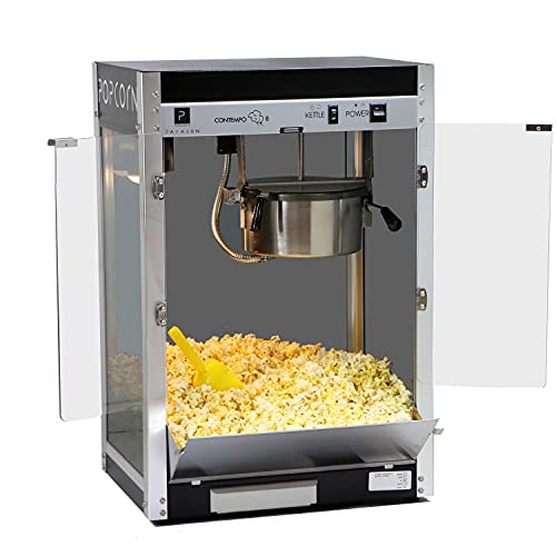 Contempo Pop 8oz Popcorn Machine - Black/Chrome