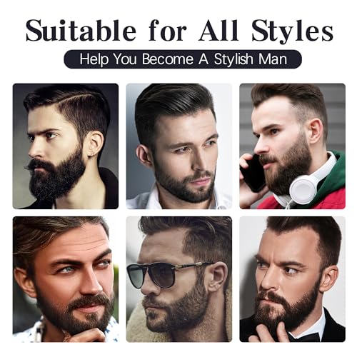 Waterproof Beard Pencil Filler & Brush Combo - Black