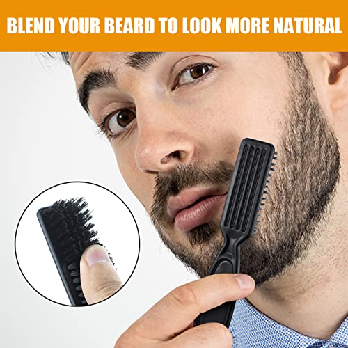 Waterproof Beard Pencil Filler & Brush Combo - Black