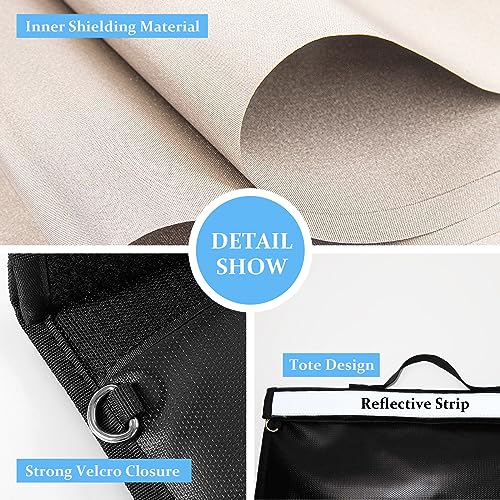 5 Pack Extra Large Faraday Bags for Electronics