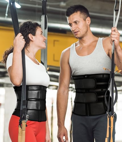 MOLUTAN Men's Black Waist Trainer Trimmer Shapewear