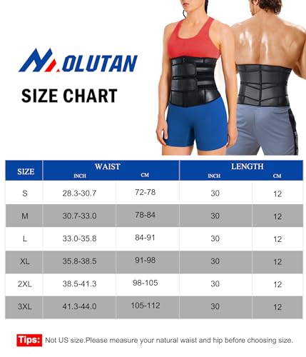 MOLUTAN Men's Black Waist Trainer Trimmer Shapewear