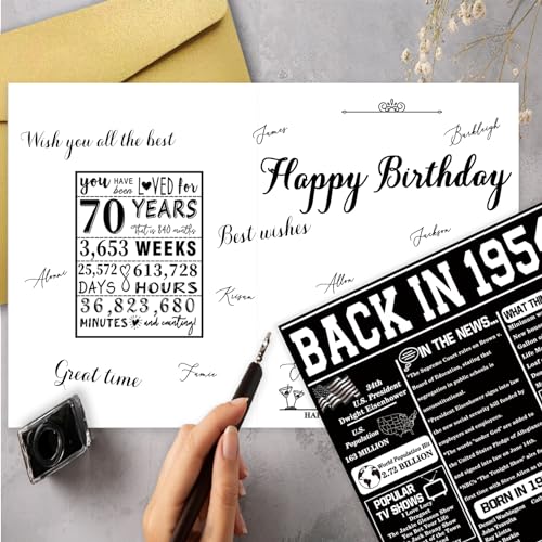 Happy 70th Birthday Gift Idea for Him/Her