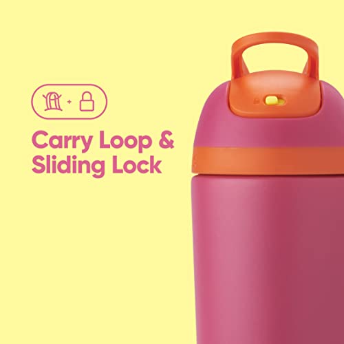 Colorful Flip-Top Stainless Steel Bottles for Kids