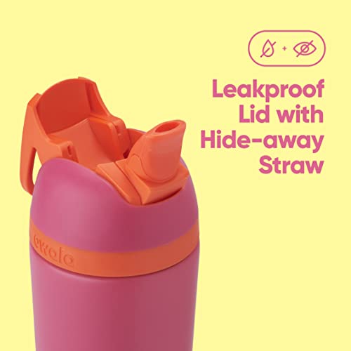 Colorful Flip-Top Stainless Steel Bottles for Kids