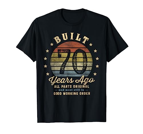 70th Birthday T-Shirt with Original Parts