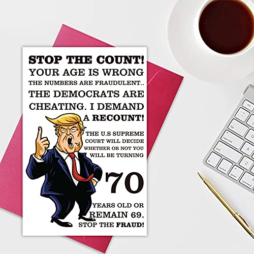 Hilarious 70th Birthday Card for Friends and Family