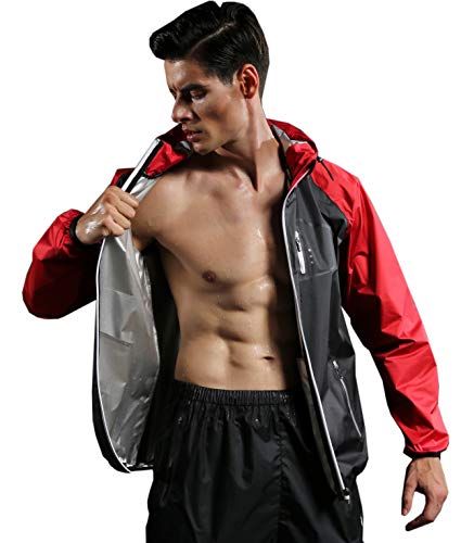 Men's Red Plume Sauna Suit - Fitness Weight Loss
