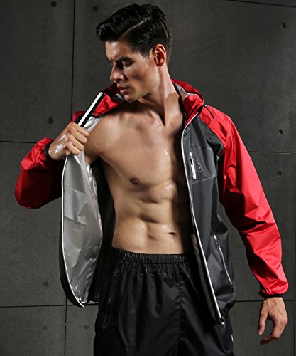 Men's Red Plume Sauna Suit - Fitness Weight Loss