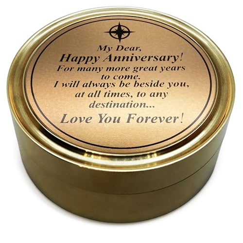 Anniversary Sundial Compass Gift - Perfect for Him/Her