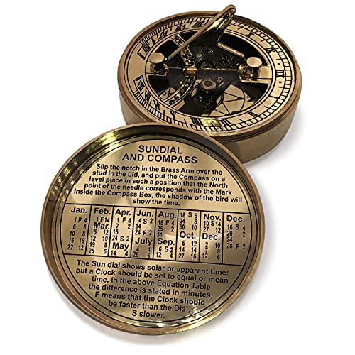 Anniversary Sundial Compass Gift - Perfect for Him/Her