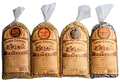 Amish Country Popcorn Variety Pack, 4-1 lb Bags