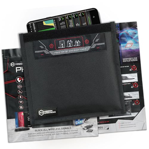 Signal-blocking Faraday bag for phones, anti-hacking protection