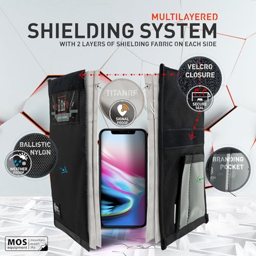 Signal-blocking Faraday bag for phones, anti-hacking protection