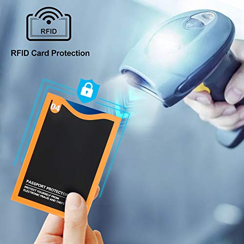 Color-Coded RFID Blocking Sleeves Set for Theft Protection