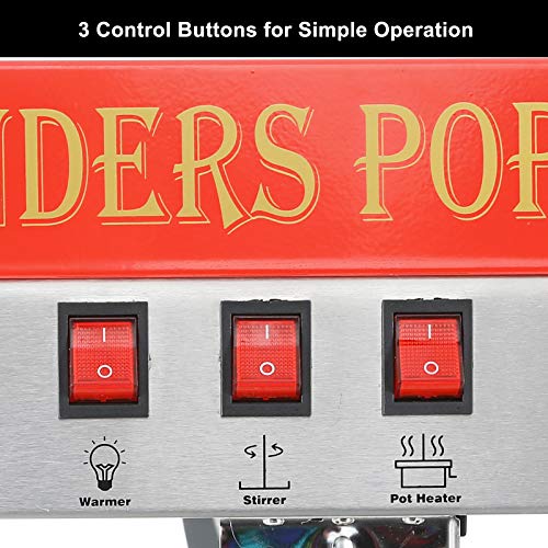 Red Popcorn Machine with Cart - Gift Idea