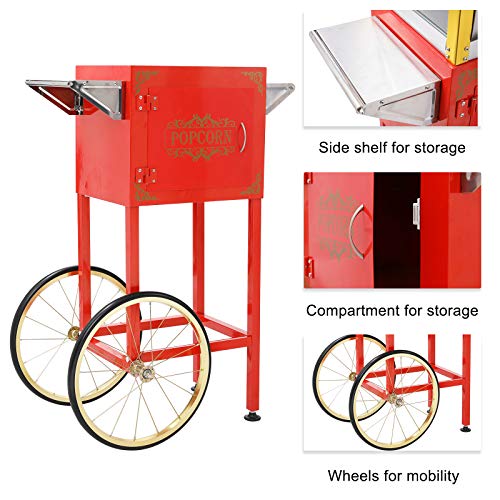 Red Popcorn Machine with Cart - Gift Idea