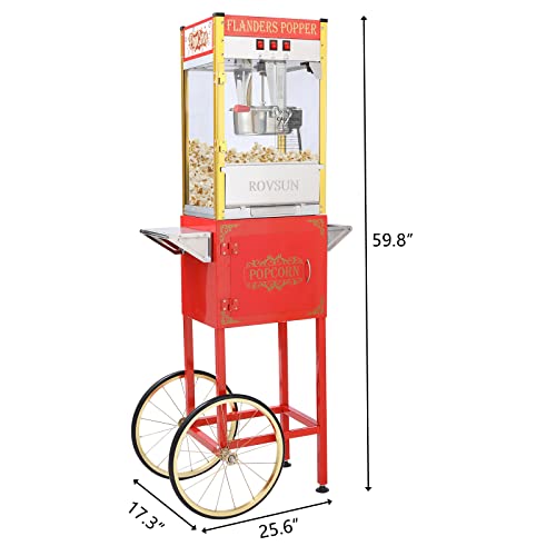 Red Popcorn Machine with Cart - Gift Idea