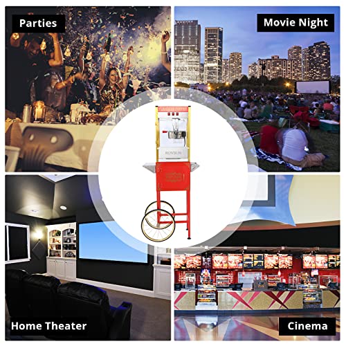 Red Popcorn Machine with Cart - Gift Idea