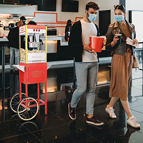 Red Popcorn Machine with Cart - Gift Idea