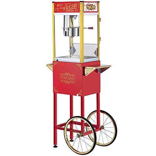 Red Popcorn Machine with Cart - Gift Idea