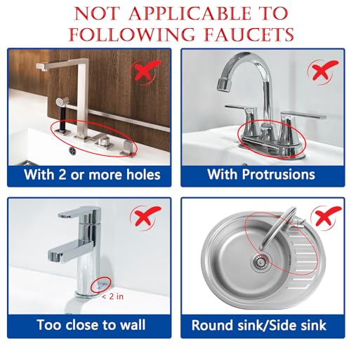 Silicone Sink Splash Guard - Upgraded Faucet Mat