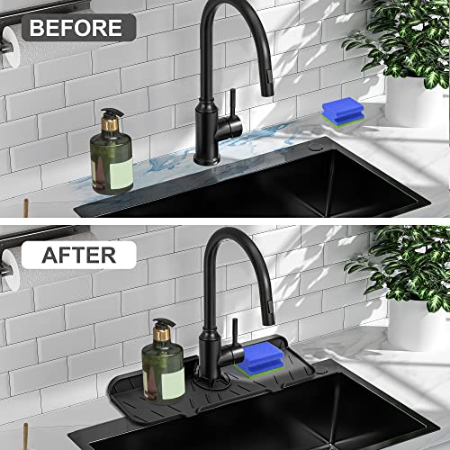 Silicone Sink Splash Guard - Upgraded Faucet Mat