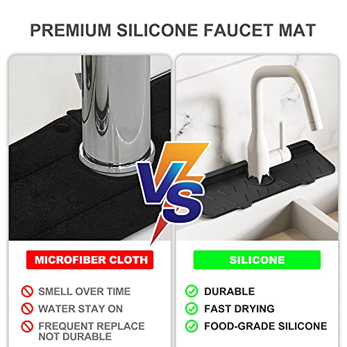 Silicone Sink Splash Guard - Upgraded Faucet Mat