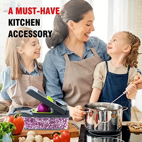 Multifunctional 13-in-1 Veggie Chopper with Container