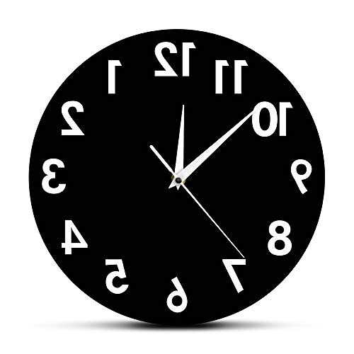 Geeky Days 12 inch Reverse Wall Clock Unique Decor