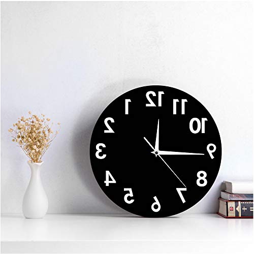 Geeky Days 12 inch Reverse Wall Clock Unique Decor
