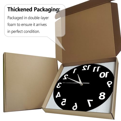 Geeky Days 12 inch Reverse Wall Clock Unique Decor