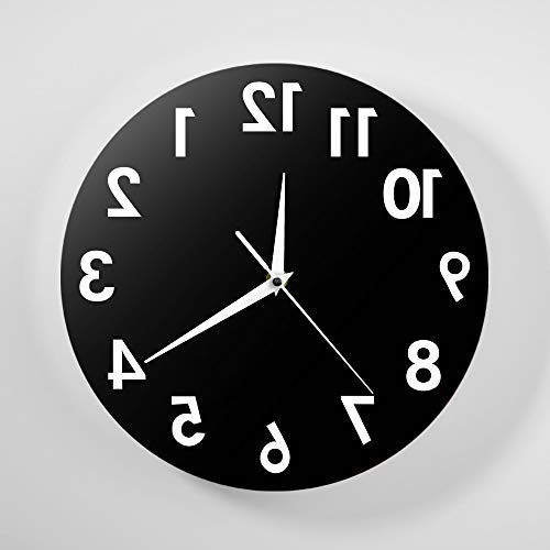 Geeky Days 12 inch Reverse Wall Clock Unique Decor