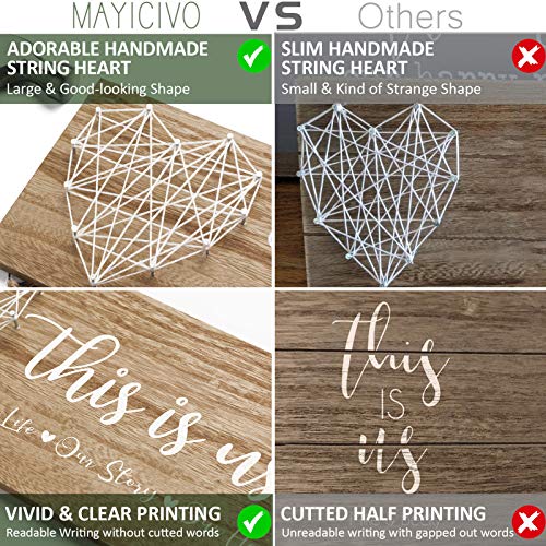 Farmhouse Wood Wall Decor: Family Photo Holder Gift