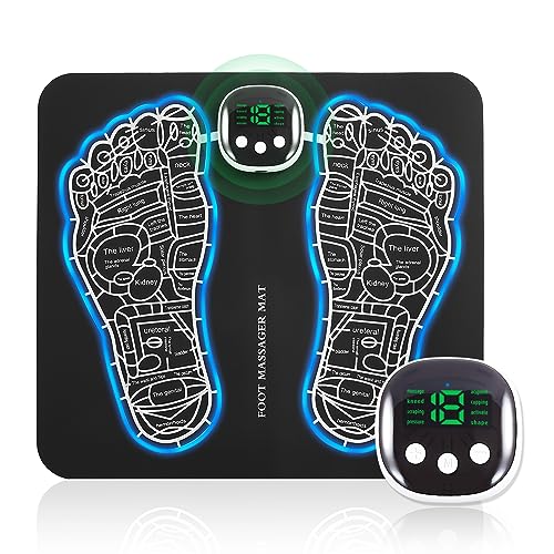 Foldable EMS Foot Massager Mat - 8 Modes, 19 Levels