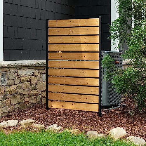 Concord Wood Outdoor Privacy Fence Screen - Hide Trash