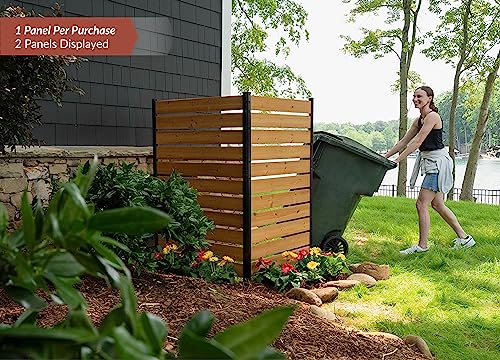 Concord Wood Outdoor Privacy Fence Screen - Hide Trash