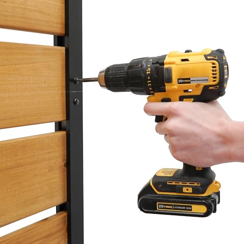 Concord Wood Outdoor Privacy Fence Screen - Hide Trash