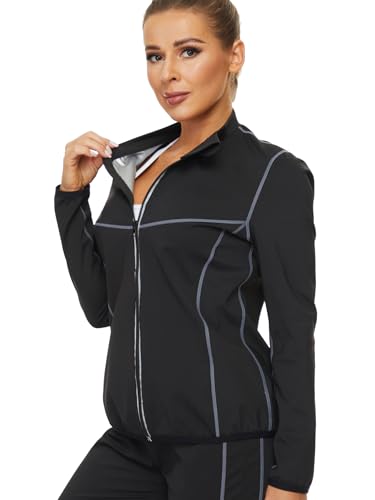 SEXYWG Women's Slimming Sauna Suit: Workout Jacket & Top