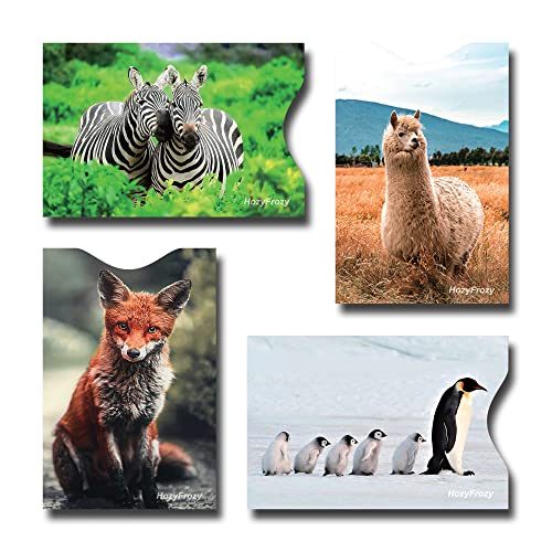 RFID Blocking Credit Card Sleeves in Animal Prints