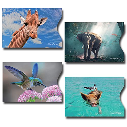 RFID Blocking Credit Card Sleeves in Animal Prints