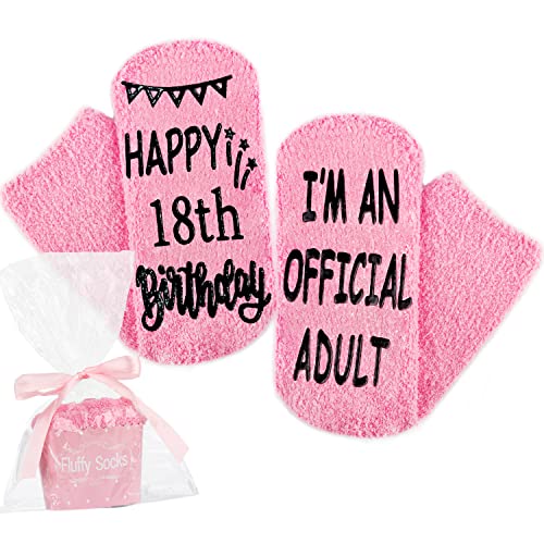 18 Year Old Girl Birthday Gift: Cute Fuzzy Socks