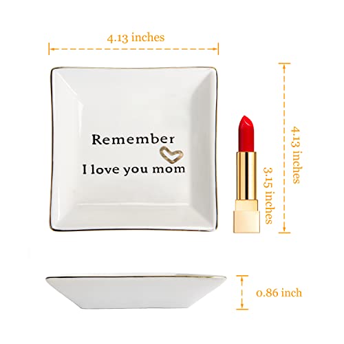 LOVE YOU MOM: Ceramic Ring Dish for Mom