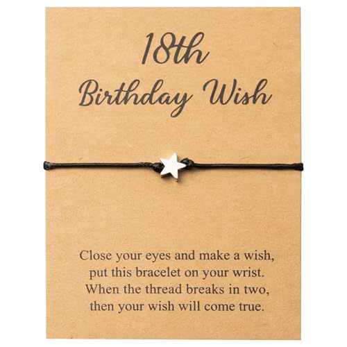 18th Birthday Star Bracelet for Girls - Gift Idea