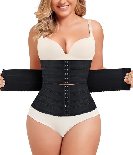 Women's Black Segmented Waist Trainer - Gift Idea