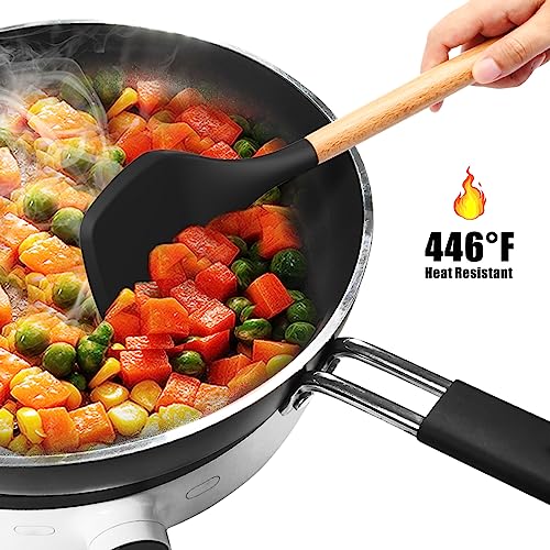 Heat Resistant Silicone Cooking Utensil Set with Holder